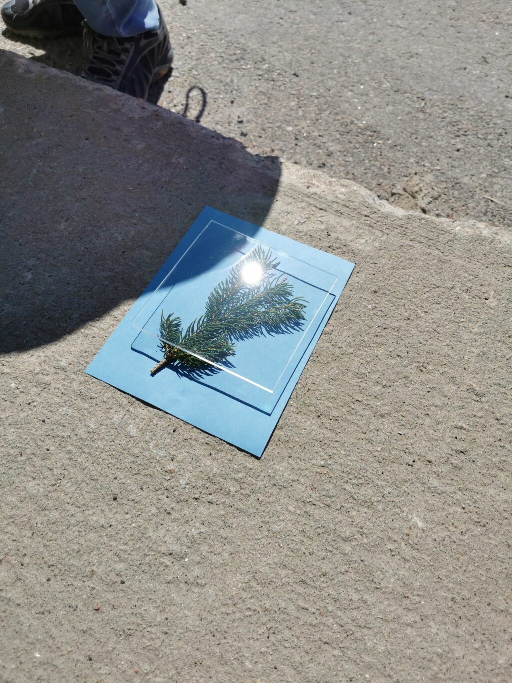Attente de l'exposition au soleil pour créer l'image
