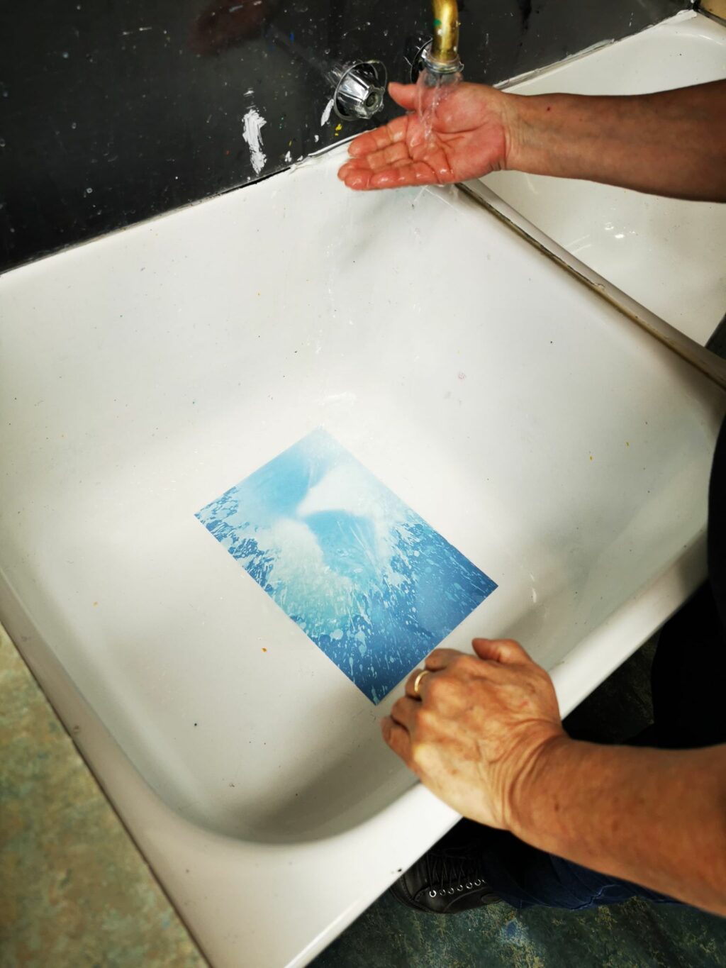 Résultat de cyanotype