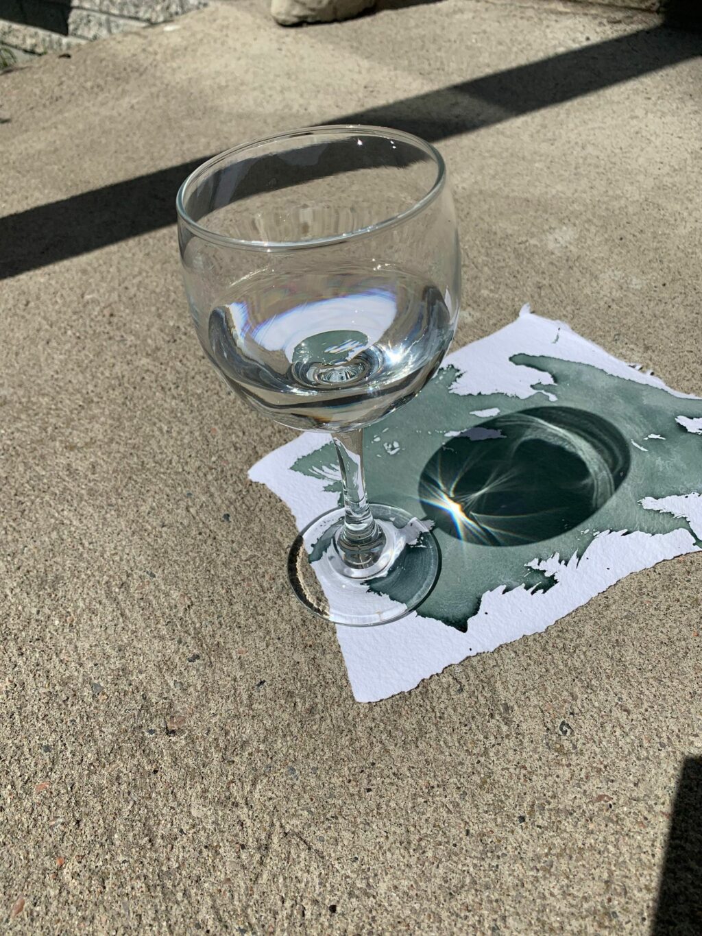 Attente de l'exposition au soleil pour créer l'image