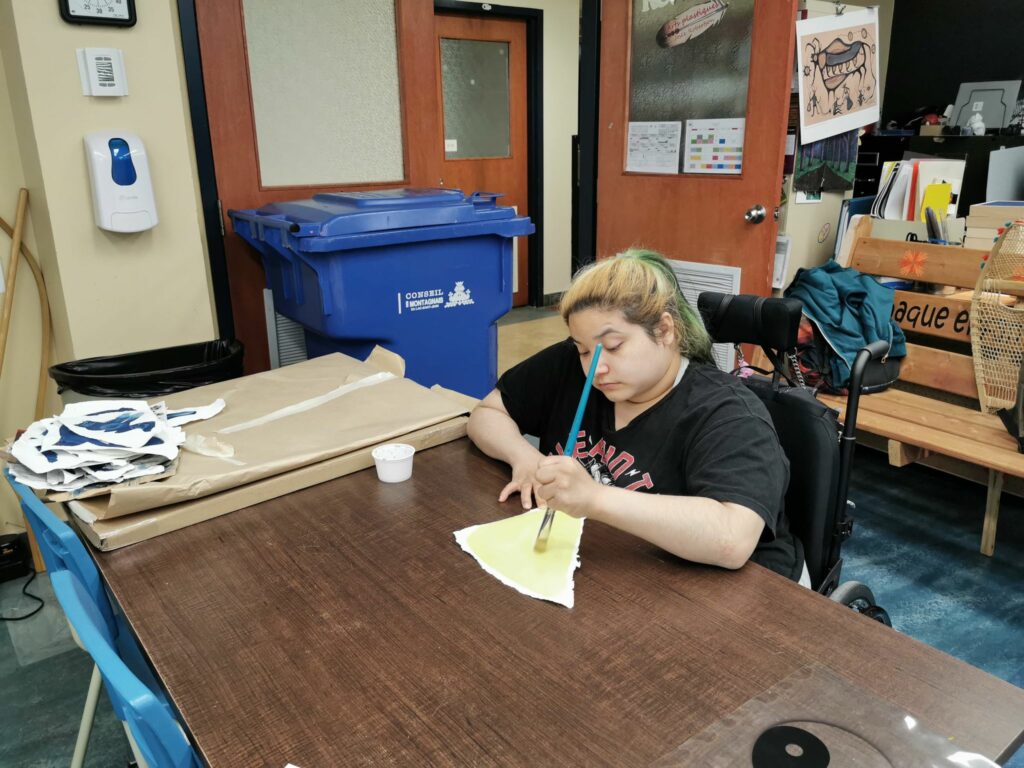 Appliquer la solution photosensible