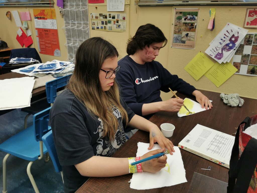 Appliquer la solution photosensible