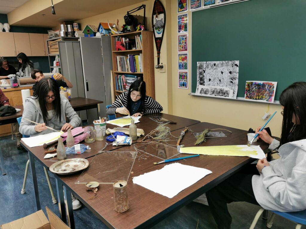 Appliquer la solution photosensible