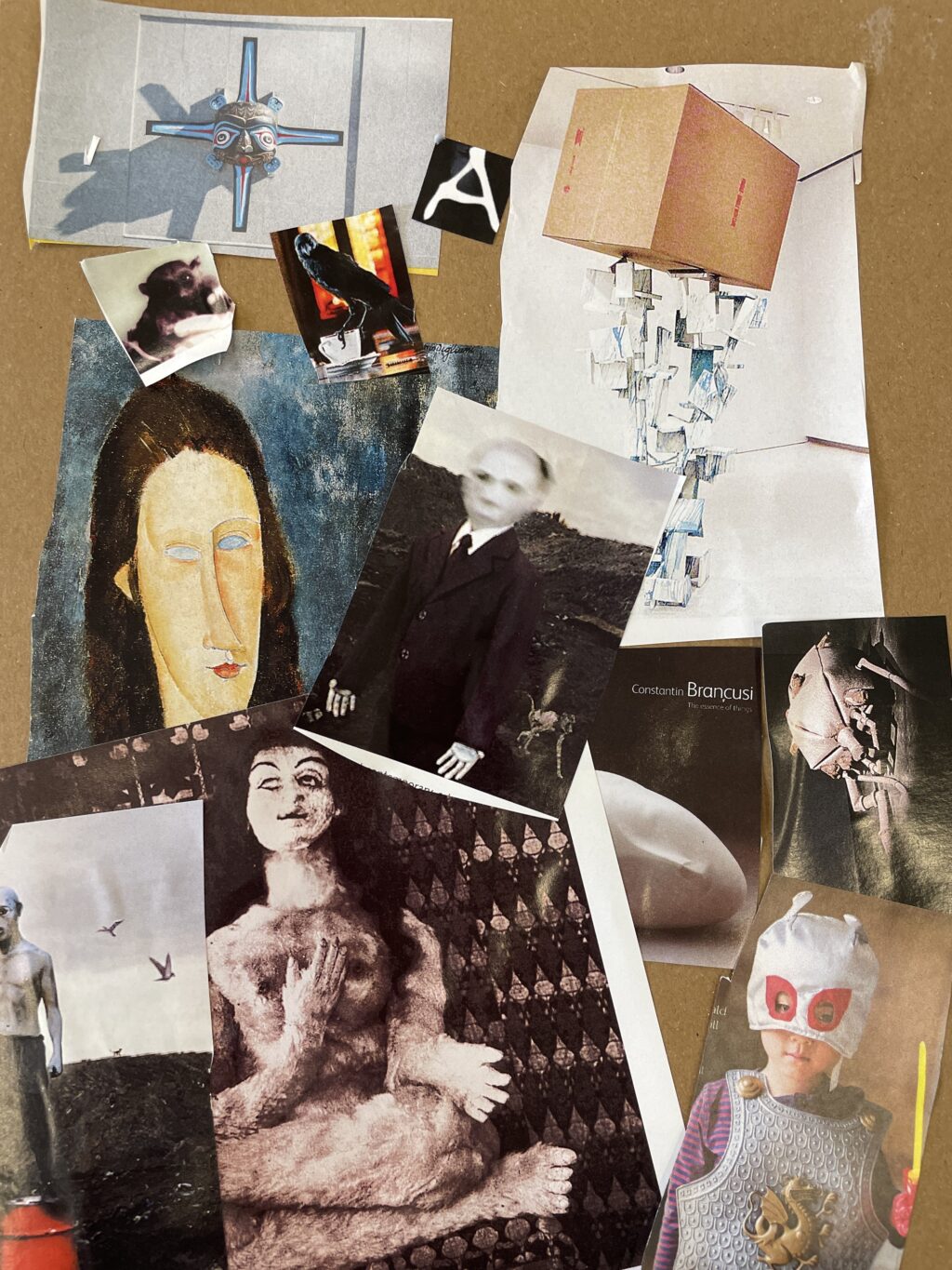 Collage photo, exercice d'élève