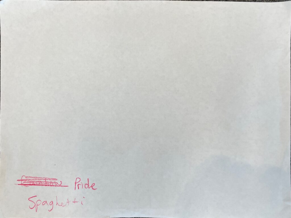 Chanson gribouillis - Exercice d'élève