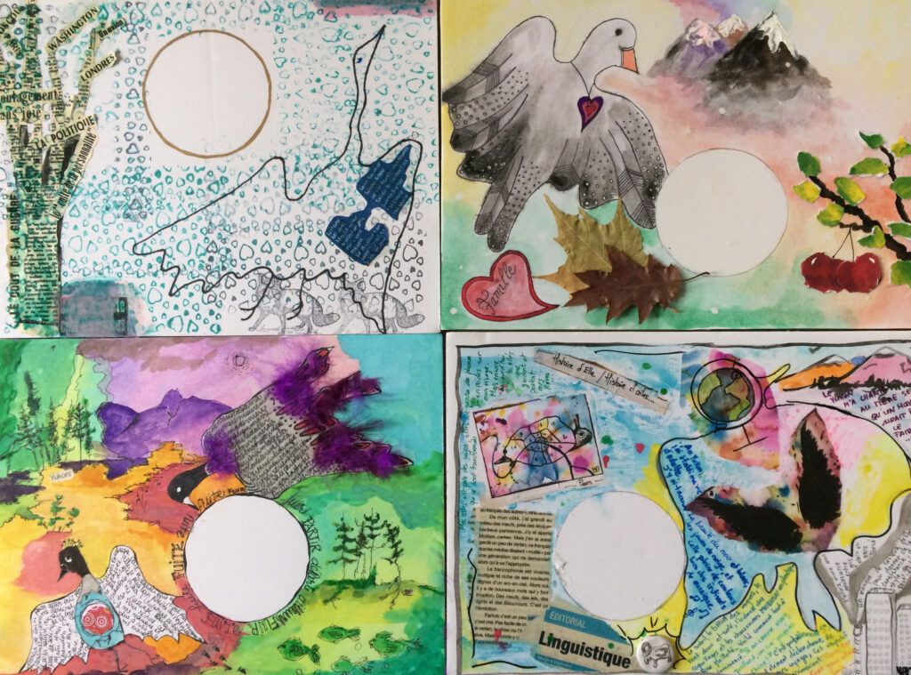 The first works of art come together