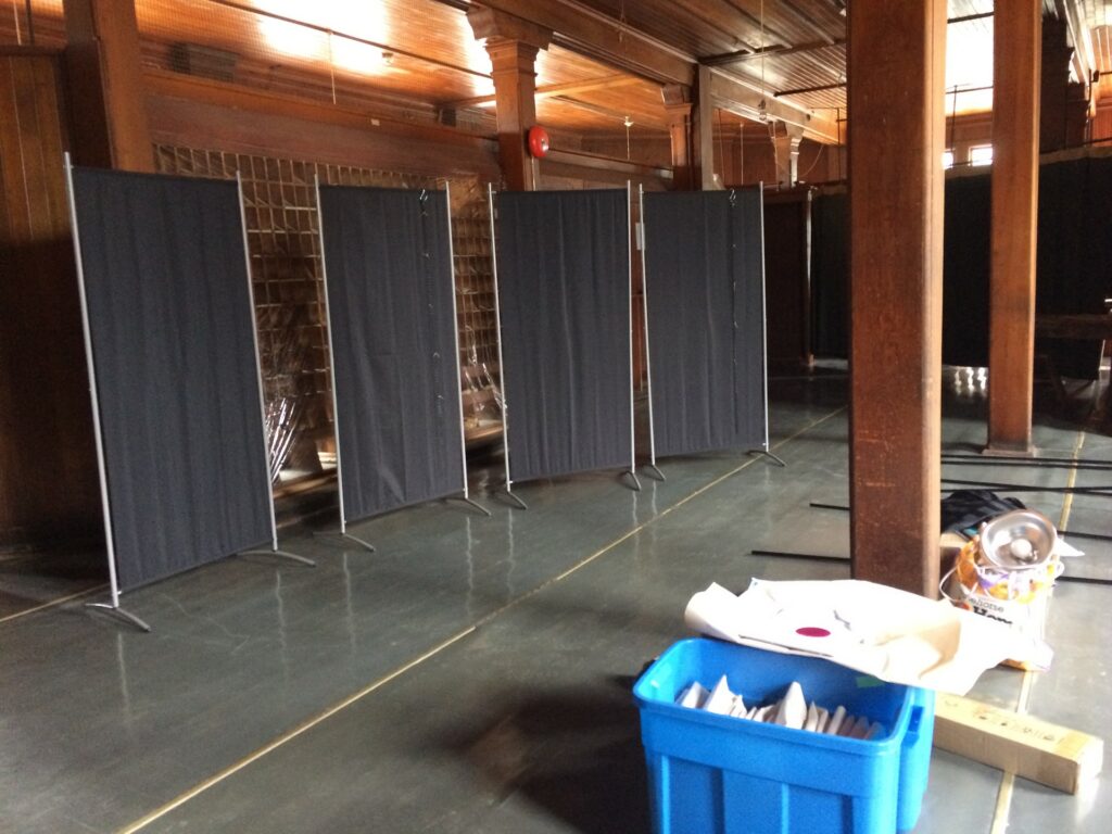 Installation of Marie-Hélène Comeau's exhibition