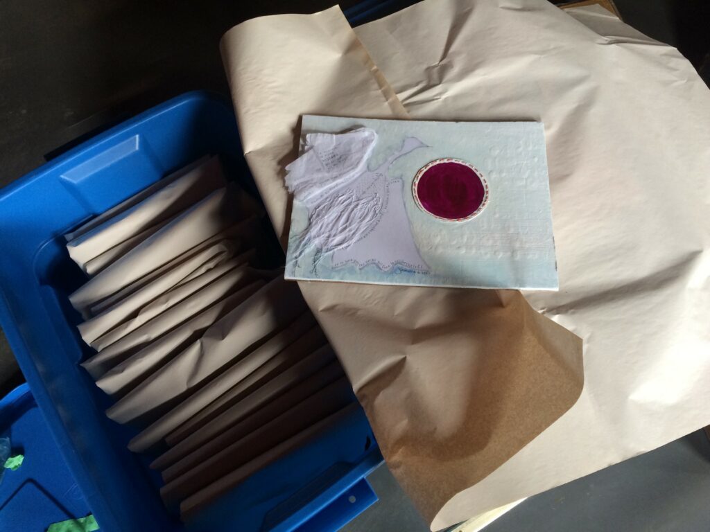 Preparations for a nationwide exhibition of works received from creative participants