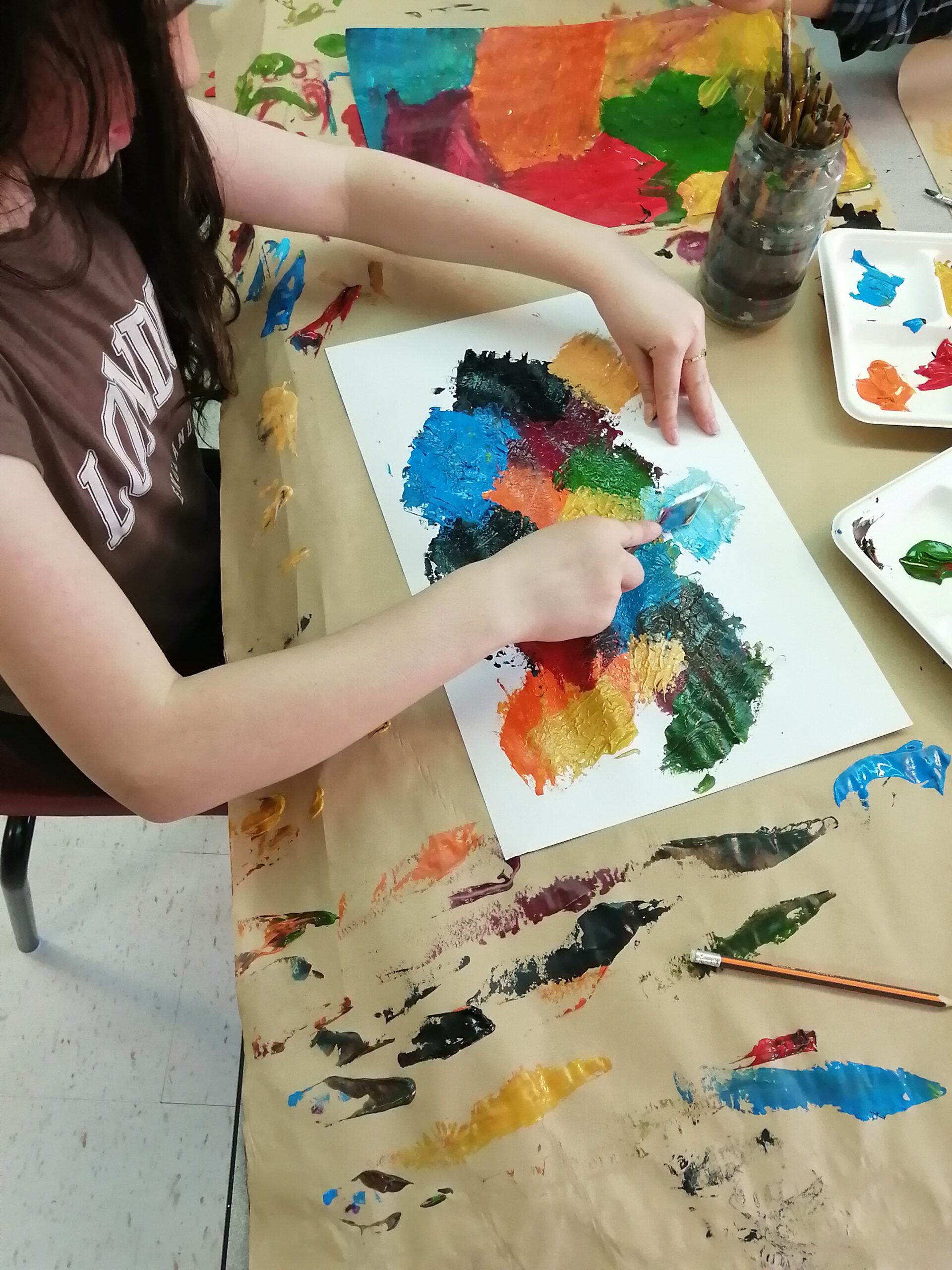 Atelier à l’école Thomas Aquinas Elementary / Workshop at Thomas Aquinas Elementary school - Crédit photo: Kassandra Simon