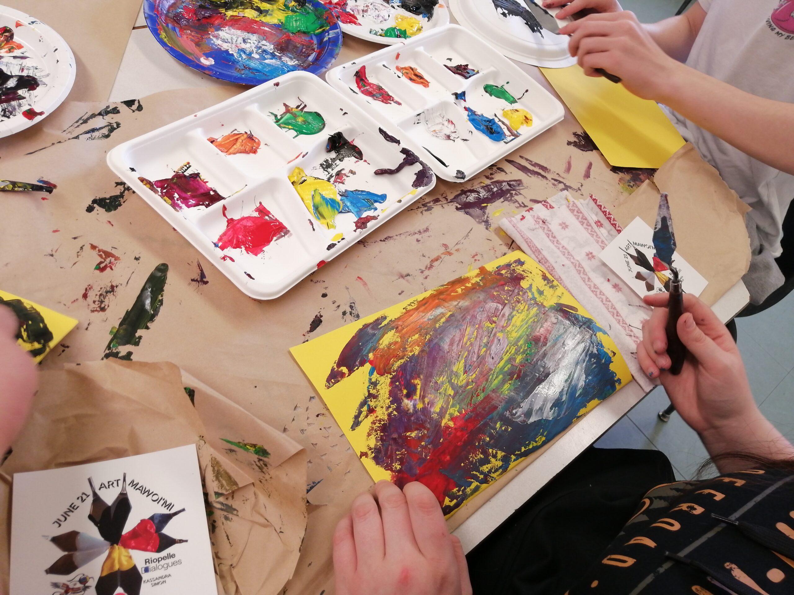 Atelier à l’école élémentaire Lourdes et à l’école Our Lady of the Cape