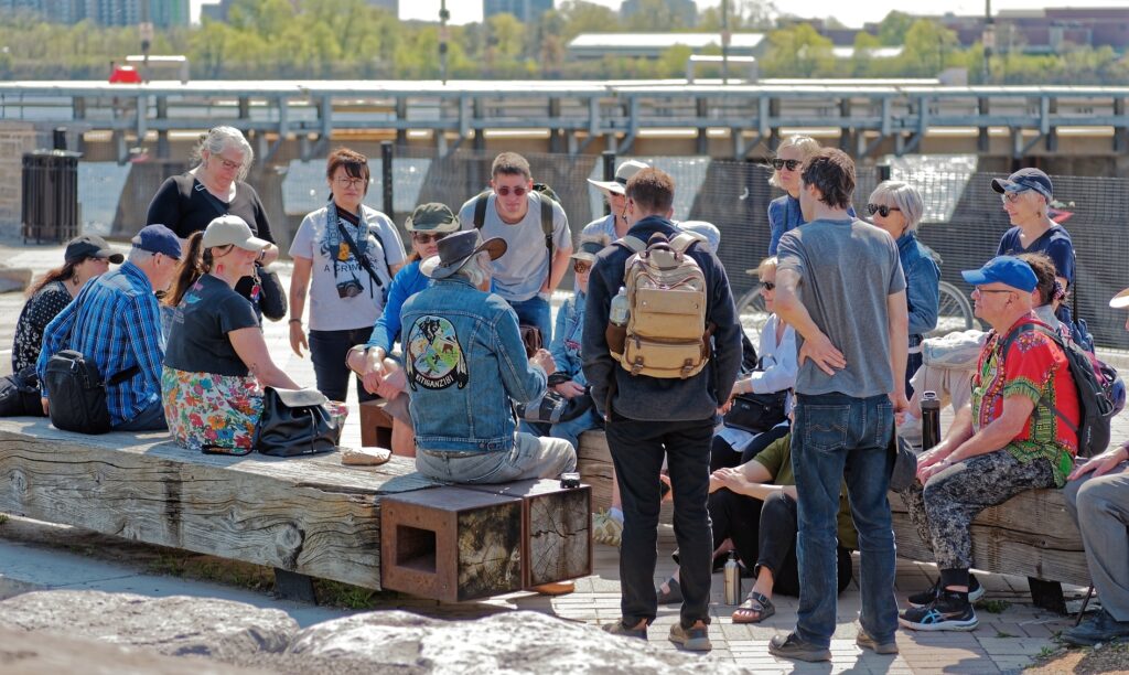 Albert Dumont, Elder of Kitigan Zibi, speaks about the Akikodjiwan (Chaudière Falls) site.