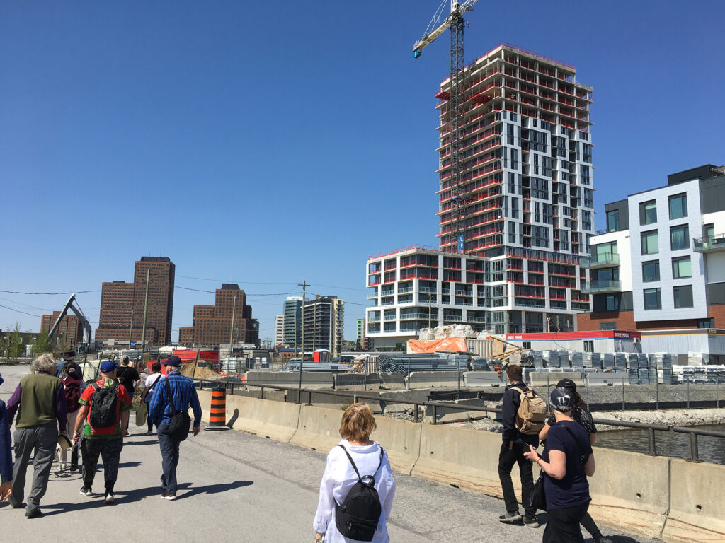 May 14th walk with Michel Prévost, Outaouais and Ottawa regional heritage historian. The Chaudière Falls site has only been accessible since 2018.