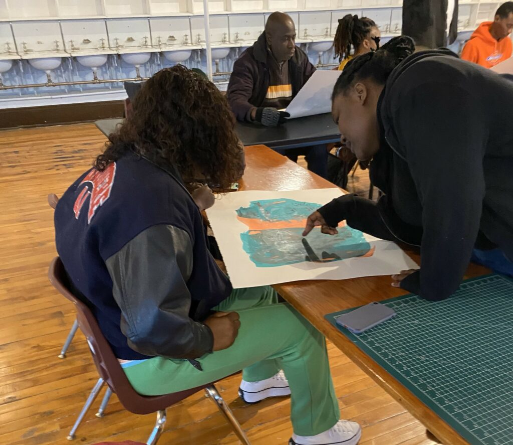 Workshop with artist Rotchild Choisy at Académie Ste-Famille on June 6.