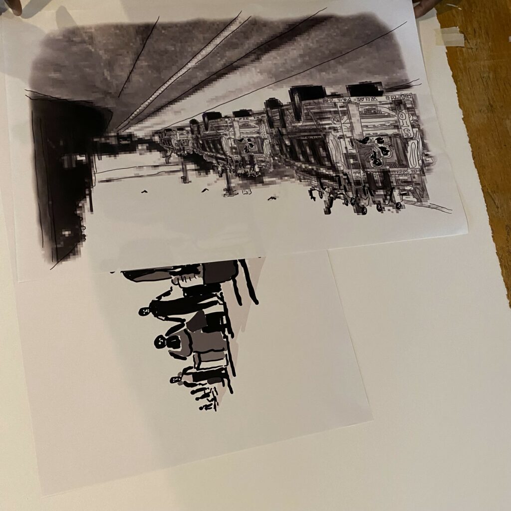 Atelier avec l'artiste Rotchild Choisy à l'Académie Ste-Famille le 6 juin dernier.