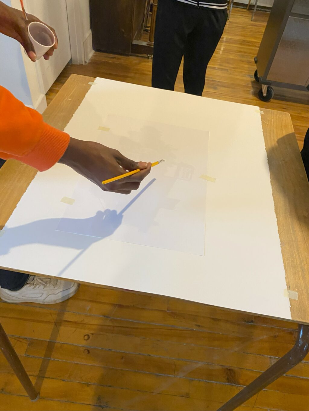 Workshop with artist Rotchild Choisy at Académie Ste-Famille on June 6.