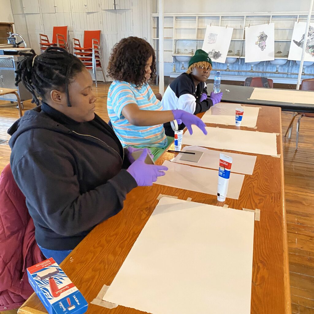 Workshop with artist Rotchild Choisy at Académie Ste-Famille on June 6.