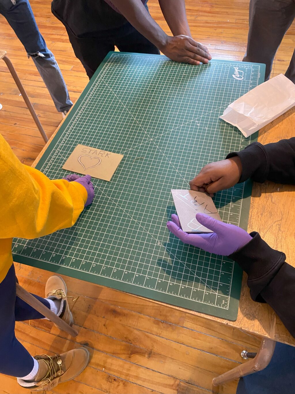 Workshop with artist Rotchild Choisy at Académie Ste-Famille on June 6.