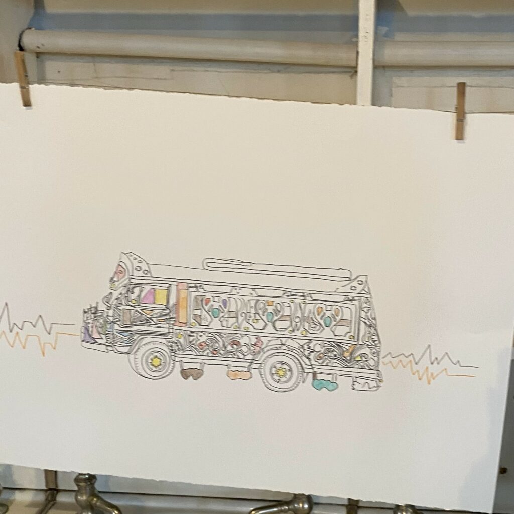 Workshop with artist Rotchild Choisy at Académie Ste-Famille on June 6.