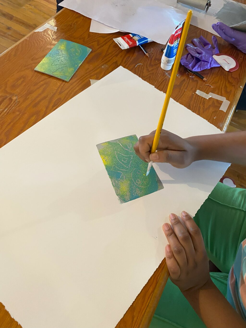 Workshop with artist Rotchild Choisy at Académie Ste-Famille on June 6.