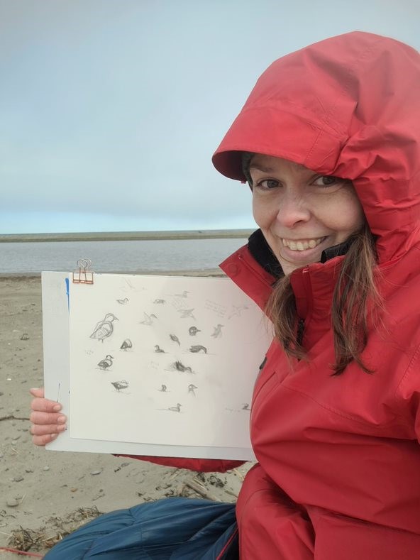 Caitlin Wilson in residence at the Academy and in nature all around.